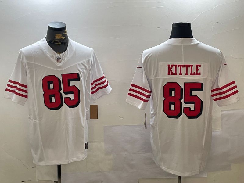 Men San Francisco 49ers #85 Kittle White three generations 2024 Nike Limited NFL Jersey style 6->san francisco 49ers->NFL Jersey